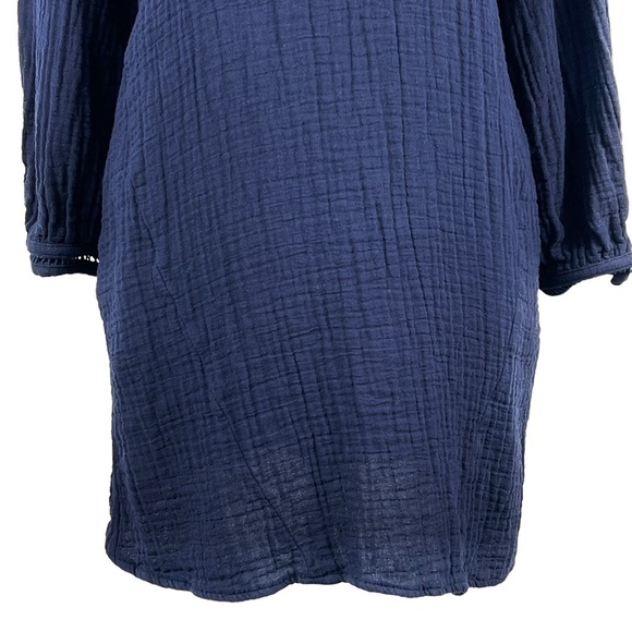 ZARA GUAZE V-NECK LONG SLEEVE PULL-OVER TUNIC/MINI DRESS - Picture 4 of 10